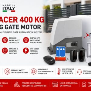 LIFE ACER 400 KG Sliding Gate Motor UAE – Italian Automatic Gate Automation System